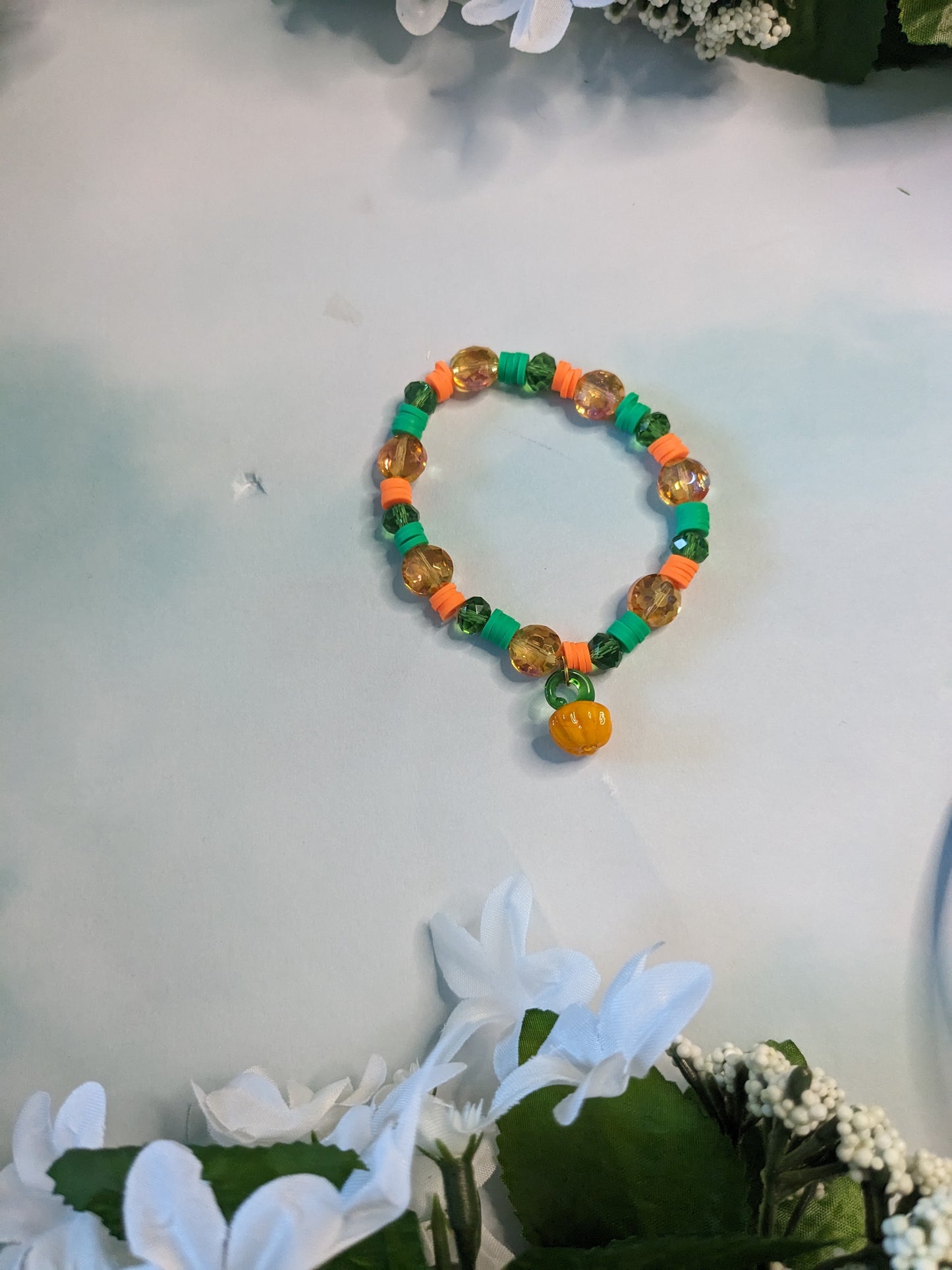 Pumpkin bracelet 7 in